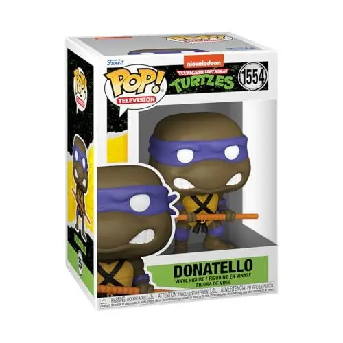 Produktbild: Funko POP! TV: Teenage Mutant Ninja Turtles (TMNT) - Donatello - TMNT Retro/Classic - Vinyl-Sammelfigur - Geschenkidee - Offizielle Handelswaren - Spielzeug Für Kinder und Erwachsene - TV Fans