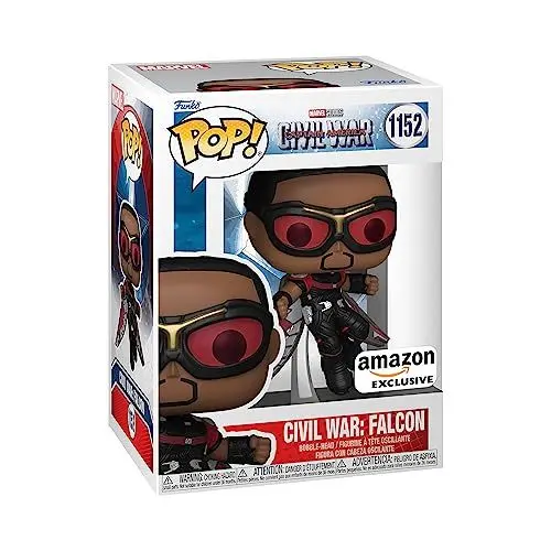 Produktbild: Funko Pop! Marvel: Civil War Baue eine Szene auf - Falcon - Captain America 3 - Amazon-Exklusiv - Vinyl-Sammelfigur - Geschenkidee - Offizielle Handelswaren - Spielzeug Für Kinder und Erwachsene
