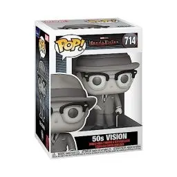 Produktbild: Funko Pop! Marvel: WandaVision - Vision 50s - Schwarz & Weiß - 1/6 Quote Für Seltene Chase-Variantease - Vinyl-Sammelfigur - Geschenkidee - Offizielle Handelswaren - TV Fans - Modellfigur Für Sammler
