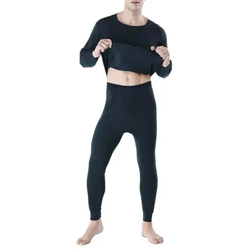 Produktbild: Thermounterwäsche Fussball Weiß,Funktionsunterwäsche,Thermokleidung Herren,Skiunterwäsche Herren Thermoleggings Herren Funktionsunterwäsche Männer Thermo Fleece Thermounterwäsche Herren