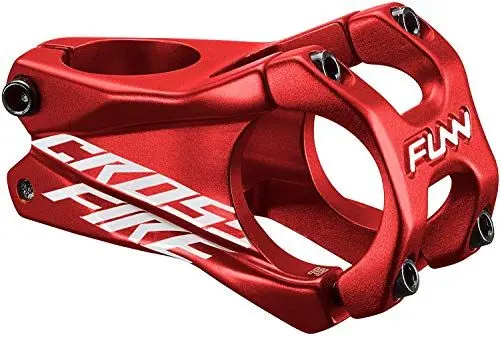 Produktbild: Funn Crossfire Mountainbike Vorbau mit 35mm Lenkerklemmung - Langlebiger und Leichter Legierungs-Vorbau für Mountainbike und BMX-Bike, Länge 35mm Vorbau (Rot)