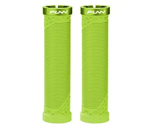 Produktbild: Funn Hilt MTB Lenkergriffe mit einfachem Verriegelungssystem, leicht und ergonomisch, mit einem Innendurchmesser von 22 mm, einzigartige Fahrradlenkergriffe mit Muster (Grün)