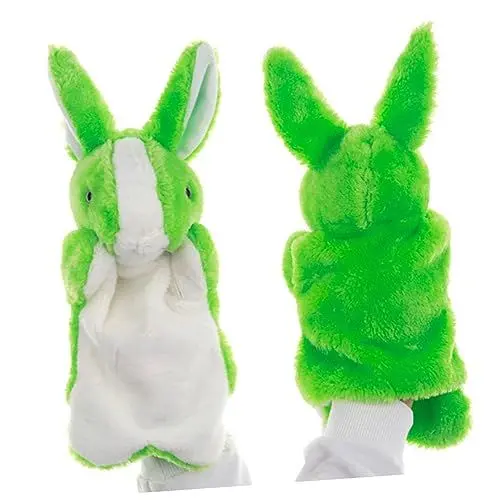 Produktbild: FUNNETOYU 1 Stück Geschichte Marionetten zappeln Puppe Kleinkind Tierspielzeug Frosch für kinderspielzeug Kid Toys Fantasiespielzeug Geschichte erzählende Marionette Green