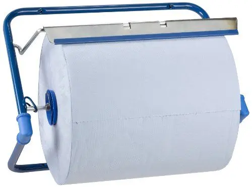 Produktbild: Funny AG-522 Wandhalter für Shop-Handtücher, Metallblau, Rollen bis 40 cm breit