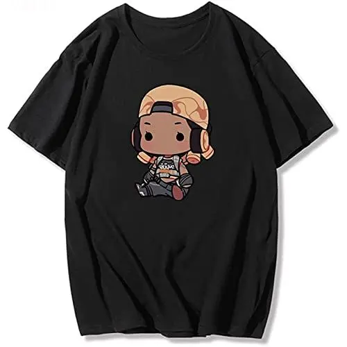 Produktbild: Funny Shooting Game Valorant Kawaii Sage Jett Raze Killjoy Men T-Shirt Black L