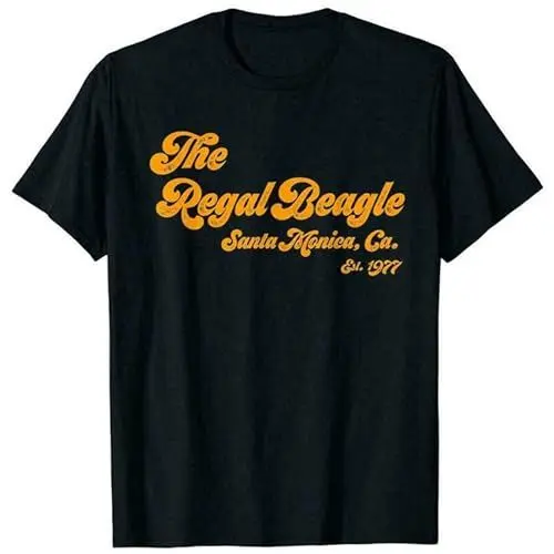 Produktbild: Funny The Regal Beagle Three's Company Sitcom 70s Pullover Men's Crewneck T-Shirt Short Sleeve Top Unisex Pure Cotton Tee Black XL