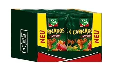 Produktbild: funny-frisch Cornados Sweet Chili, 16er Pack (16 x 80 g)