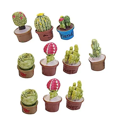 Produktbild: FUNOMOCYA Ornament Imitierte Pflanze Bonsai 10 Stück Mini Simulierte Pflanzen Für Zufälliger Stil