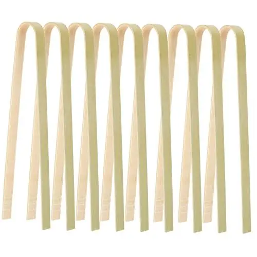 Produktbild: FUNOMOCYA 10st Kaktus Zange Pflanzen-clip Saftige Kaktuszange Pflanzclip Küchenpinzette Kaktus-werkzeuge Gartenarbeit Transplantierte Zange Saftige Zange Kleine Servierzange Bambus