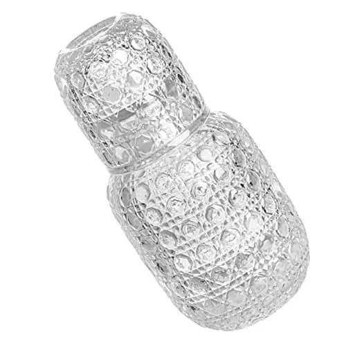 Produktbild: FUNOMOCYA 1 Satz Glaskühler Getränkekrüge Kanne mit Deckel Limonadenkrug Karaffen und Kannen Teekrug mit Deckel ice tea ice tee aqua pot praktische Glaskaraffe zarte Nachtkaraffe Transparent