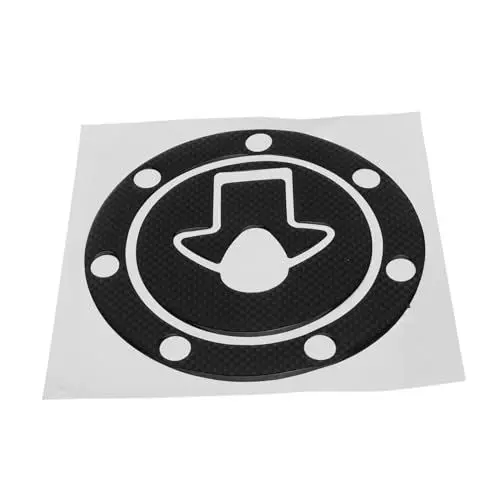 Produktbild: FUNOMOCYA 1 Satz Kohlefaser Öltankabdeckungsaufkleber Motorrad-tankschutz Motorrad-tankdeckelaufkleber Tankdeckelaufkleber Für Autos Tankaufkleber Fürs Auto Tankschutzaufkleber Black Plastik