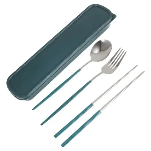 Produktbild: FUNOMOCYA Reisebesteck Satz Für Draußen Multifunktionales Geschirr Tragbares Besteck in Einer Kasten Platzsparend Für Camping Und Picknick
