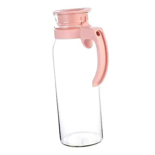 Produktbild: FUNOMOCYA 1 Stk Flasche kaltes Wasser Wasserflaschen Wasserkrug Wasserbecher Behälter für Tee Flasche zur Aufbewahrung von Wasser auslaufsicherer Wasserbehälter hitzebeständiges Quarzglas