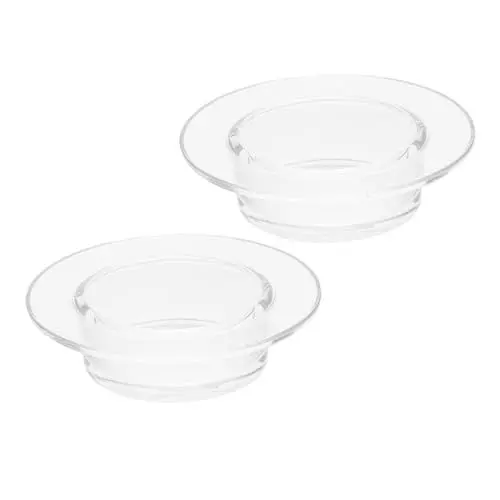 Produktbild: FUNOMOCYA 2St Aromatherapie-Lampenschale Kerzenwärmerteller Ersatzschale für Wachsschmelzer ätherisches Öl Heizung Duftlampe Glasschale Wachswärmer Tablett Öllagerung Räucherspirale Heizöl