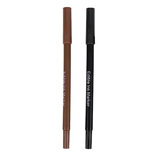 Produktbild: FUNOMOCYA Essbarer Lebensmittelstift Schwarzer Essbarer Marker Fondant- -farbstifte Zum Backen Von Dekorationen