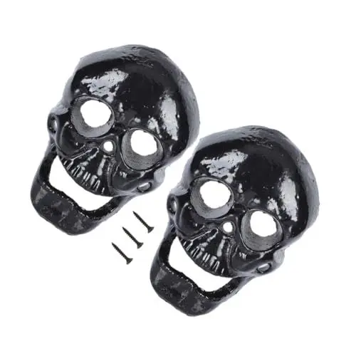 Produktbild: FUNOMOCYA Bierflaschenöffner in Totenkopfform Wandhalterung 2er-pack für Halloween