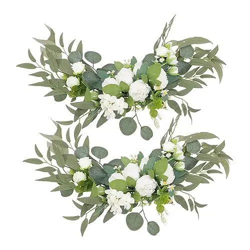 Produktbild: FUNOMOCYA Hochzeit Willkommen Zeichen Floral Swags Decor Künstliche Blumen Für Hochzeit Bogen Blume Swag Dekorationen