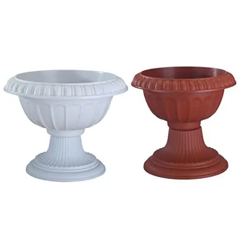 Produktbild: FUNOMOCYA 2 Stück Vintage Blumentopf Für Balkon Kunststoff Pflanztopf Für Garten Deko Draußen Blumenbehälter Für Hochzeit Und Zuhause