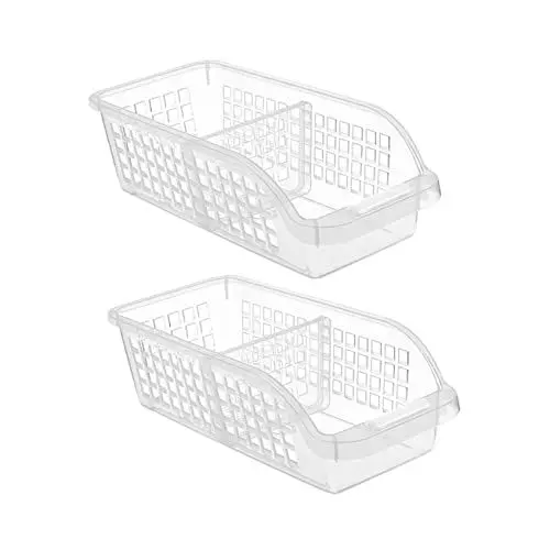 Produktbild: FUNOMOCYA 2stücke Transparente Aufbewahrungsbox Für Kühlschrank Obst Und Gemüseboxen Lebensmittelbehälter Aus Hochwertigem Material Wiederverwendbar Und Langlebig Geeignet Zur Organisation u