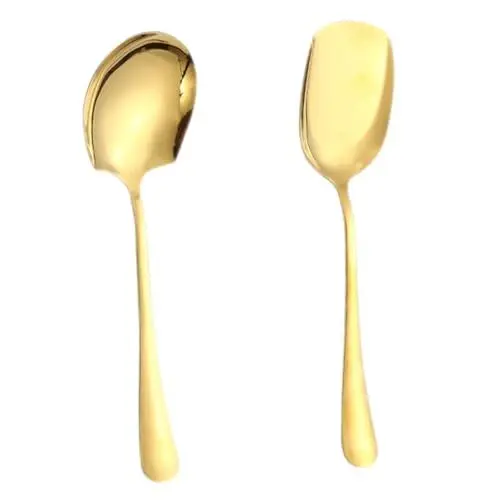 Produktbild: FUNOMOCYA 2-teiliges Edelstahl Servierlöffel-set Servierbesteck Für Bankette Buffet Servierschaufeln