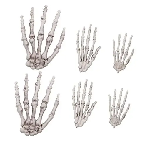 Produktbild: FUNOMOCYA Einzigartige Skelett Hand Verzierungen 3 Sets Für Halloween Decor Halloween Party Dekorationen Inspiriert