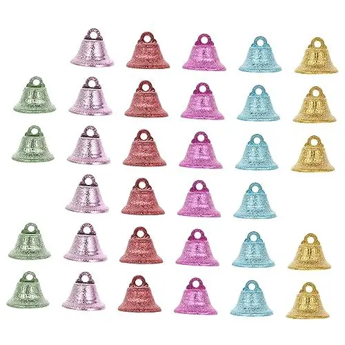 Produktbild: FUNOMOCYA Weihnachtsglocke Hängender Bemalte Weihnachtsglocken Festivalglocke Ornament Eisenglocken Charms