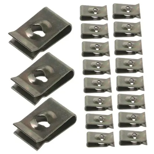 Produktbild: FUNOMOCYA 50Stücke U Förmige Stoßfänger Halteklammern Universelle Befestigungsclips für Autos Kfz Retainer Clips für Stoßstangen Karosserieteile und Autoinnenraum