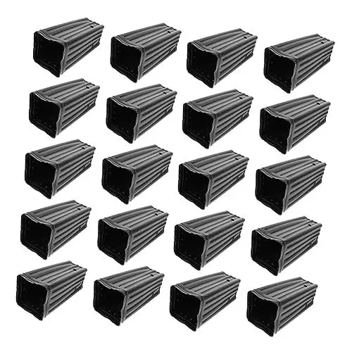 Produktbild: FUNOMOCYA Anzuchttöpfe 50 Stück Schwarz 15 X 25 cm Kunststoff Sicher Runde Kanten Direktes Einpflanzen Feuchtigkeitsspeicherung