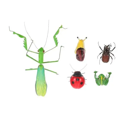 Produktbild: FUNOMOCYA 5 STK Simulator Biene Miniaturspielzeug Hofschmuck Mini-Spielzeug Gehirnspielzeug Schneckenornament Lernspielzeug Für Kinder Frosch Spielzeug Formspielzeug Eisendraht Zubehör Tier