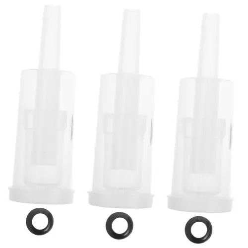 Produktbild: FUNOMOCYA Hausgemachte Wein Luftschleusen 6 Stück PP Material Einwegventile Zubehör Deckel Kit