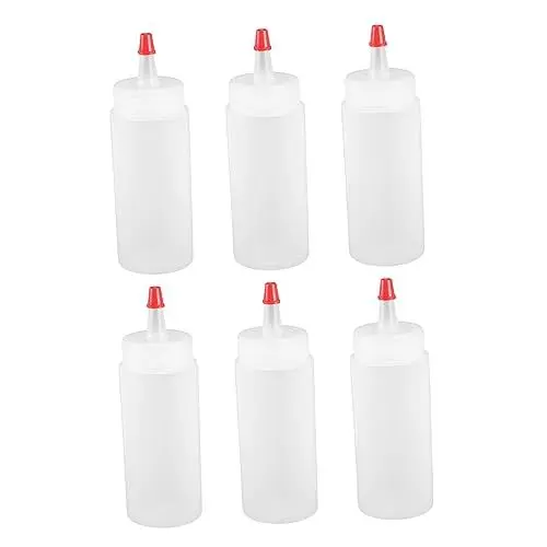 Produktbild: FUNOMOCYA Quetschflaschen Aus Kunststoff 6er-pack 120 Ml Applikatorflaschen Für Verschiedene Flüssigkeiten
