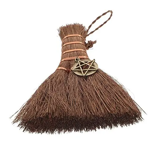 Produktbild: FUNOMOCYA Besen Anhänger Wicca-Ritualbesen tu so, als würdest Besen Spielen Halloween Dekoration Halloween-Dekoration Bastelbesen selber Machen Auto anhänger selber Machen Metall
