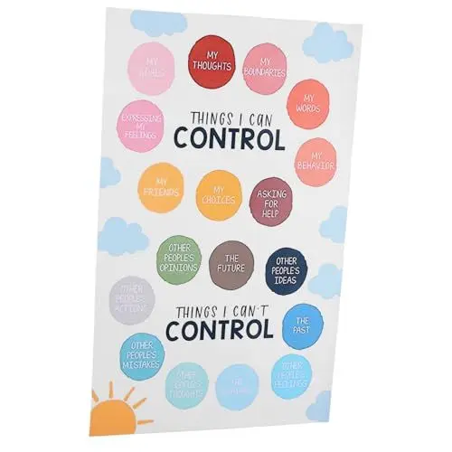 Produktbild: FUNOMOCYA Bunte Emotionen Poster Wasserdichte und Kratzfeste Wandkunst für Schlafzimmer und Wohnzimmer Kreative Dekoration für Kinderzimmer und Klassenzimmer
