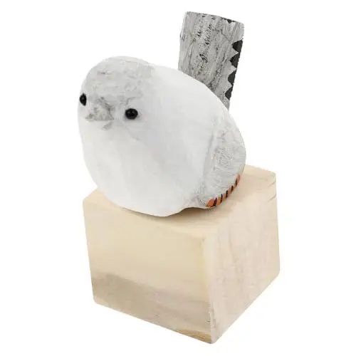 Produktbild: FUNOMOCYA Vogelfiguren Aus Holz Gartenornamente Vogelschmuck Zufällige Farbe
