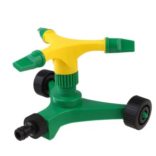 Produktbild: FUNOMOCYA Garten düse Bewässerungsset für Räder Rasensprenger Rotationsregner Sprinkler für Rasen Splitterschlauch sprühkopf sprühköpfe Rad Wassersprinkler automatisch rotierender Sprinkler