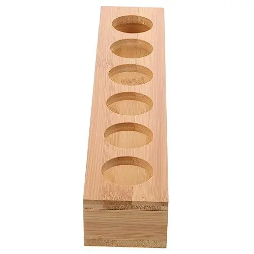 Produktbild: FUNOMOCYA Getränkehalter Aus Holz Für Schnapsgläser Weingläser Whisky Stilvoll
