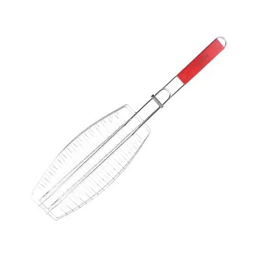 Produktbild: FUNOMOCYA Grillkorb für Fisch Robuster Bbq Fischhalter für Gegrilltes Antihaft Design für Dicke Lebensmittel für Outdoor Grillen und Bbq Fans