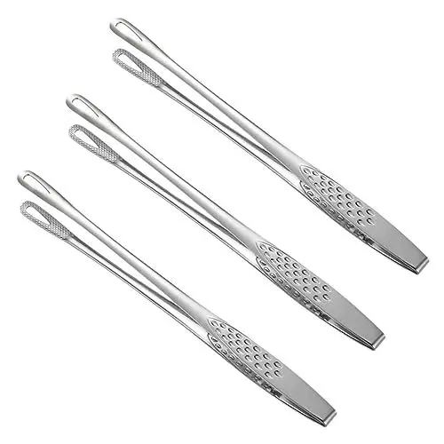 Produktbild: FUNOMOCYA 304 Edelstahl Lebensmittel Klemme Braten Schneiden Bbq Utensilien Küche Steak Clips Picknick Lebensmittel Clips
