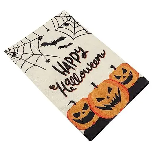 Produktbild: FUNOMOCYA Halloween-banner Leinen Waschbar Geister-festival- Kürbis-flagge Für Deck Und Terrasse
