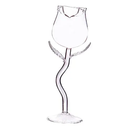 Produktbild: FUNOMOCYA Rotweingläser Blume Hochzeit Party Dekorative Wein Gläser Für Feier Bar Bankett Feierliche Weingläser Mit Ausgezeichneter Stabilität Und Verarbeitung