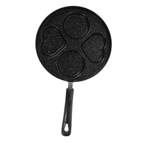 Produktbild: FUNOMOCYA Omelettpfanne Eierpfanne Haushaltspfanne herz eier pfanne Herdbrennerpfannen runde Pfannkuchenpfanne non stick pan antihaft pfanne griddle Mehrzweckpfanne praktische Pfanne Eisen