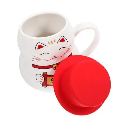 Produktbild: FUNOMOCYA Tassen Mit Schneemann- Frühstückstasse 400 Ml Keramik Weihnachtskaffeetassen