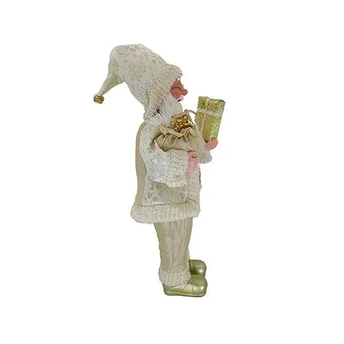Produktbild: FUNOMOCYA Weihnachten Santa Claus Figurine Stehend Santa Statue Weihnachten Dekorationen Desktop Ornament Festliche Wohnkultur
