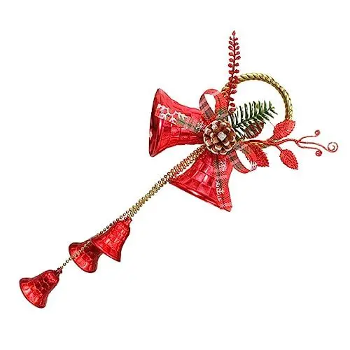 Produktbild: FUNOMOCYA Weihnachtsglocke Hängend Filigrane Weihnachtsglocke Ornament DIY Weihnachts Anhänger Weihnachtsbaum Dekoration Party Requisite
