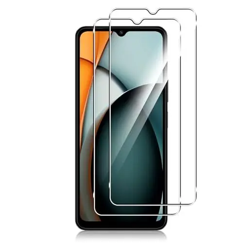 Produktbild: Funrae Schutzfolie kompatibel mit Xiaomi Redmi A3 für Panzerglas, (2 Stück) 9H Härte Displayschutzfolie, 0.33mm Ultra-Klar Folie, Anti-Kratzen Schutzglas, Anti-Bläschen Folie - Transparent