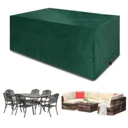 Produktbild: Funshot Abdeckung für Gartenmöbel Wasserdicht Schutzhülle, 300x250x90cm, Gartentisch Abdeckplane Gartenmöbel Abdeckung für Loungemöbel Möbelsets,Winterfest,Winddicht Anti-UV