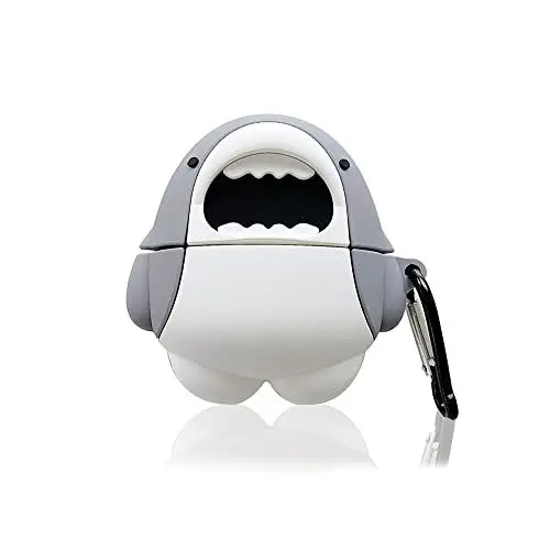 Produktbild: Funwaretech Hülle Kompatibel mit Airpods 3 mit Karabiner,Funny Cute Kawaii Silikon 3D Schutzhülle und Haut Case Kompatibel mit Apple Airpods 3rd Generation,Kabelloses Laden