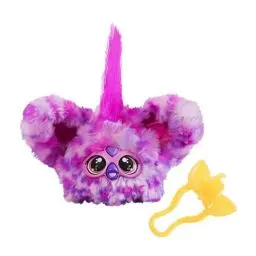 Produktbild: Furby Furblets Hip-Bop Mini, Hip-Hop Musik & Sätze in Furbisch (über 45 Geräusche), Kuscheltier in Pink-Lila-Gemustert, für Kinder ab 6 Jahren, originelles Wichtelgeschenk