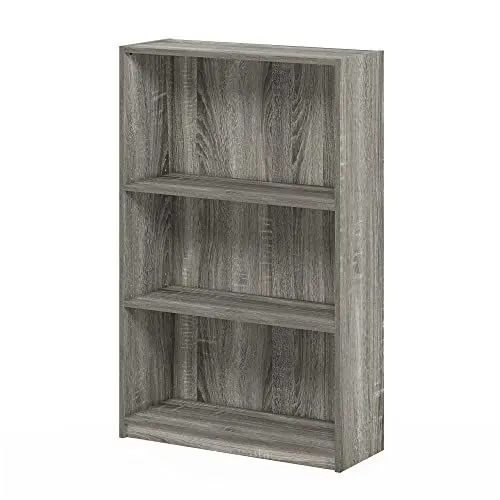 Produktbild: Furinno JAYA Einfaches Bücherregal, Französisches Eichengrau, 24.13 x 62.23 x 102.36 cm, Französische Eiche