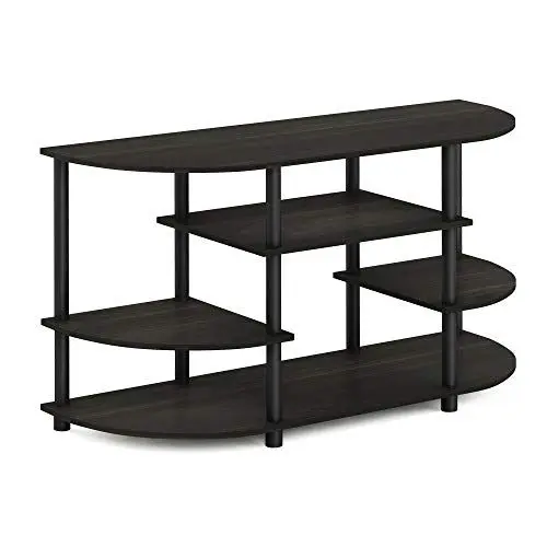 Produktbild: Furinno JAYA Schlichtes Design Eck-TV-Ständer, Espresso